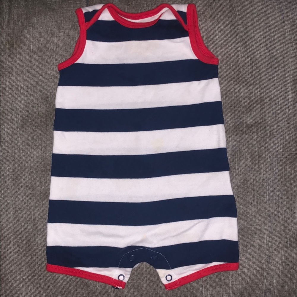 Unisex striped jumper for babies